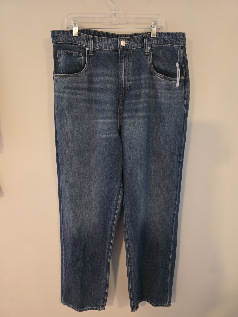 36/32 Baggy Fit Mikey Buffalo David Bitton Men’s Relaxed Jeans in Blue Denim